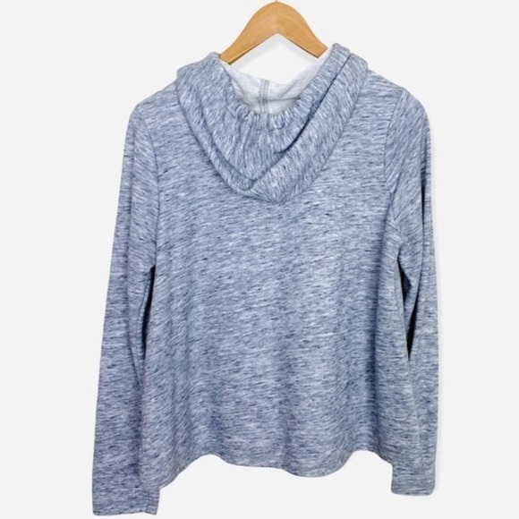Lou & Grey Miss You Summer Pullover Hoodie Womens Small Gray Tassels Printed - Picture 7 of 10